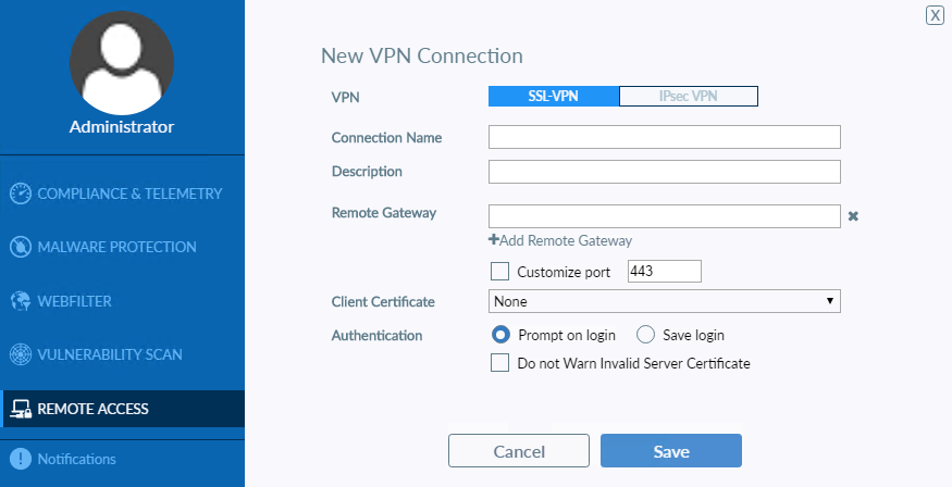 آموزش اتصال به VPN SSL با استفاده از FortiClient